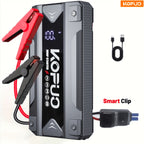 Car Jump Starter with KOPUO 3000A/5000A Gasoline/8L Diesel) Portable - Black - Upgraded LCD version option