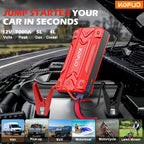 Car Jump Starter with KOPUO Battery Portable 3000A: Supports 1.32gal - product gallery image 4