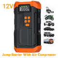 Car Jump Starter with Rechargeable, HPBS 5000A Peak Portable Air Compressor