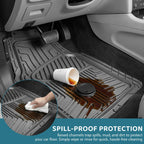 Car Mat with Non-Slip, Waterproof, 4 Piece, Heavy Duty Rubber Mats Piece Cut - product gallery image 12