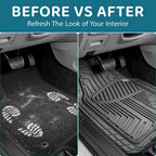 Car Mat with Non-Slip, Waterproof, 4 Piece, Heavy Duty Rubber Mats Piece Cut - product gallery image 13