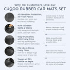 Car Mat with Non-Slip, Waterproof, 4pcs, 4 Packs, Universal Rubber Mats 4pcs Heavy Duty - product gallery image 7