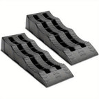 Car Ramps 4 Ton Plastic Kerb Ramps Wavy with 2pcs Ramp Heavy Duty Step Lift - product gallery image 2