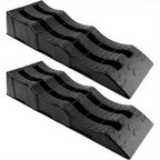 Car Ramps 4 Ton Plastic Kerb Ramps Wavy with 2pcs Ramp Heavy Duty Step Lift