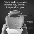 Car Seat Cushion with Wheels, Headrest Lumbar Ergonomic High-Density Foam - product gallery image 13