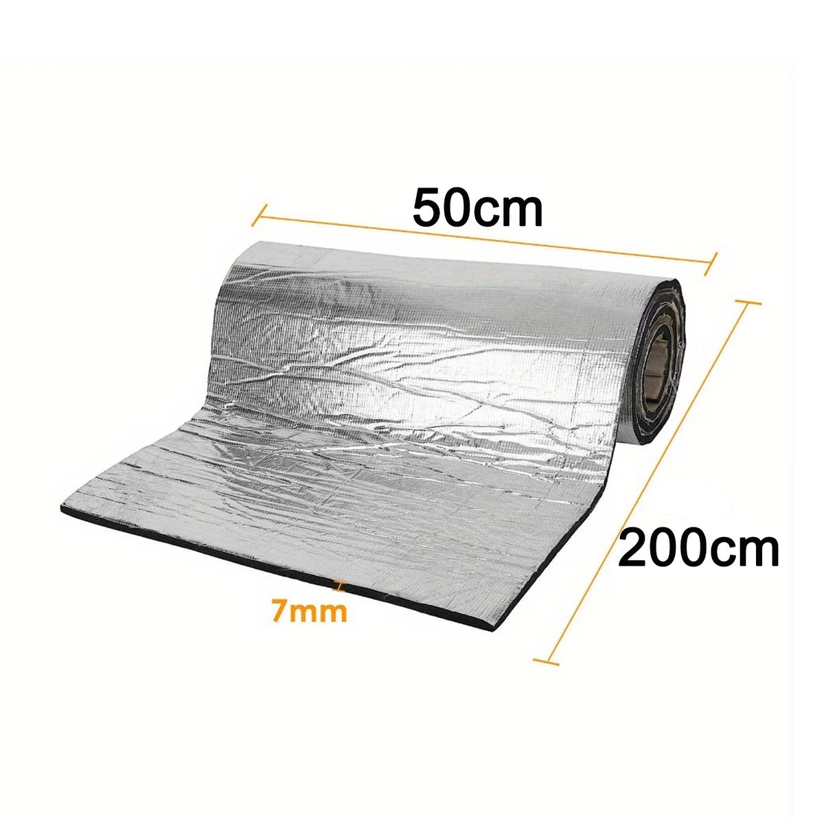 Car Sound Deadening Mat 7mm 2mx0.5m Roll with Self-Adhesive