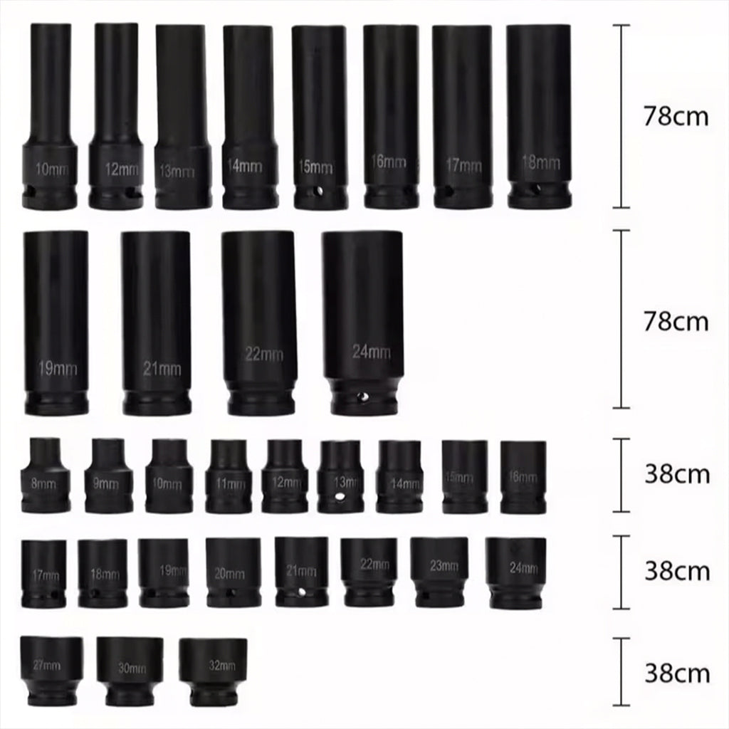 Car Truck Deep Impact 8-32mm 1/2 with 40pcs, Heavy Duty 40pcs 8-32mm 1/2 Inch - product gallery image 3