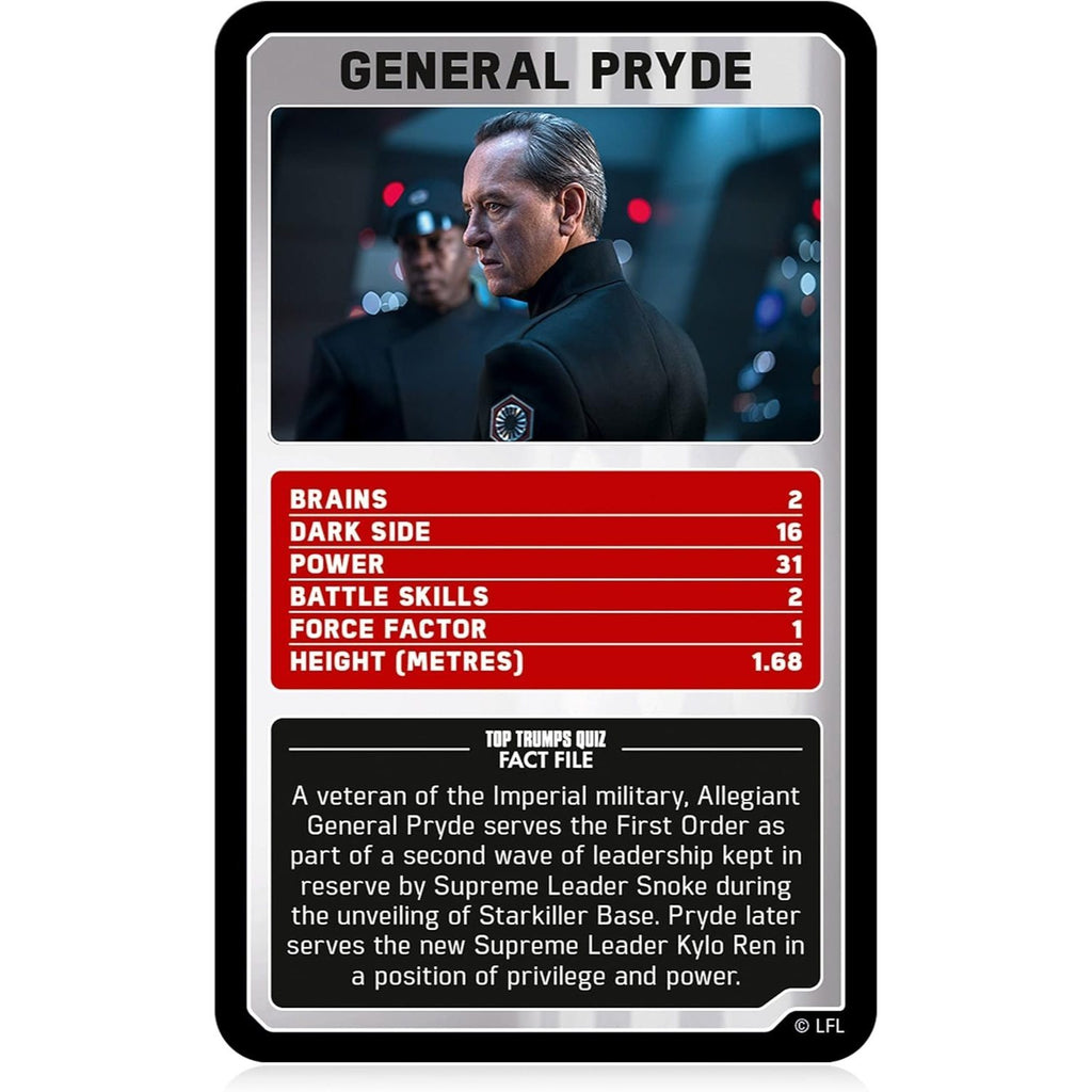 Card Game with 9 Card, Top Trumps Star Wars Episodes 7-9 - product gallery image 3