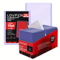 Card Top Loaders & Sleeve with Plastic, 1000 Pack for storage and organisation - 100 Top Loaders +100 Sleeves option