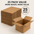 Cardboard Boxe with 25 Pack, Boxes 12x9x6 Inch Single Wall Brown - product gallery image 4