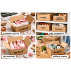 Cardboard Boxe with Easy Assembly, 25 Pack, 25, Boxes 8x6x4 Inch Single Wall Small - product gallery image 6