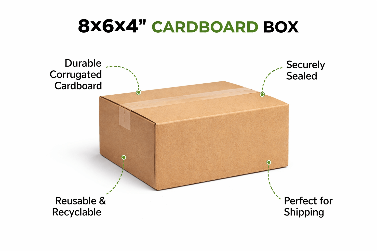 Cardboard Boxe with Easy Assembly, 25 Pack, 25, Boxes 8x6x4 Inch Single Wall Small - product gallery image 8