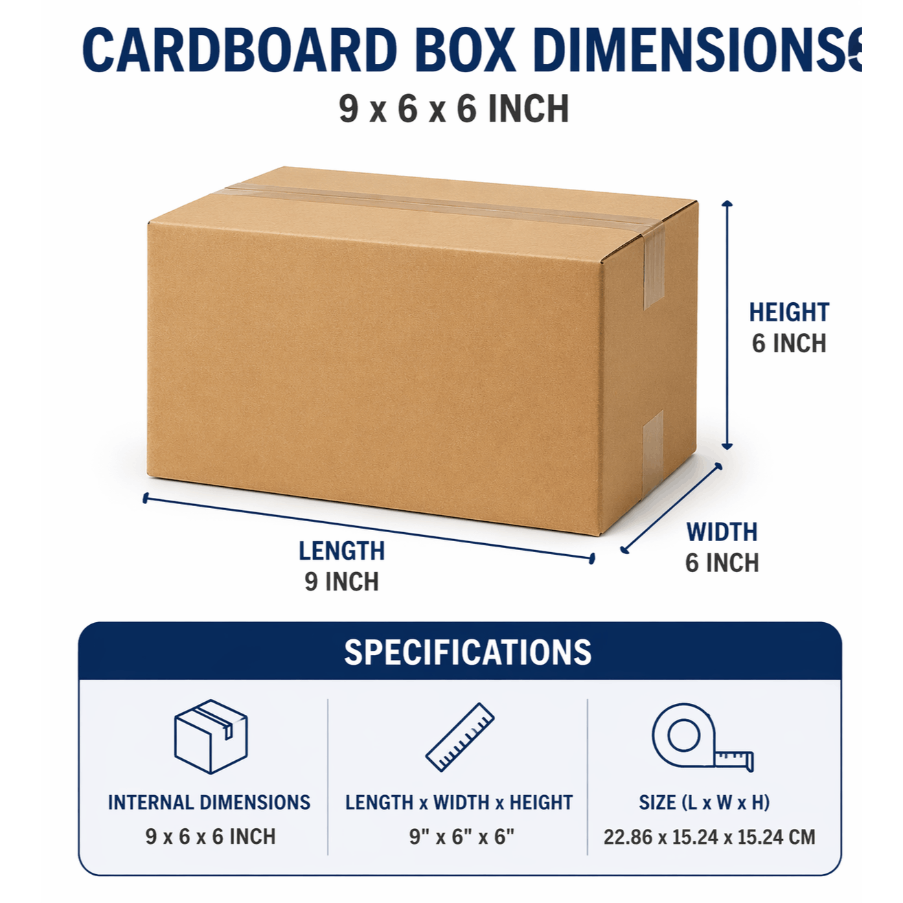 Cardboard Boxe with Easy Assembly, 25 Pack, 25, Boxes 9x6x6 Inch Single Wall Small - product gallery image 2