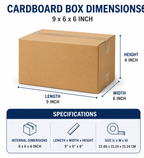 Cardboard Boxe with Easy Assembly, 25 Pack, 25, Boxes 9x6x6 Inch Single Wall Small - product gallery image 8