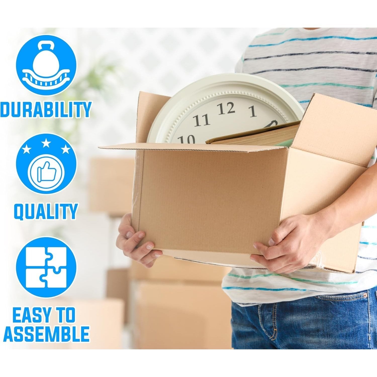 Cardboard Boxe with Parcel Boxes 12x9x9" Brown Single Wall - product gallery image 2