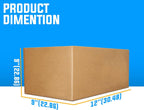 Cardboard Boxe with Parcel Boxes 12x9x9" Brown Single Wall - product gallery image 8