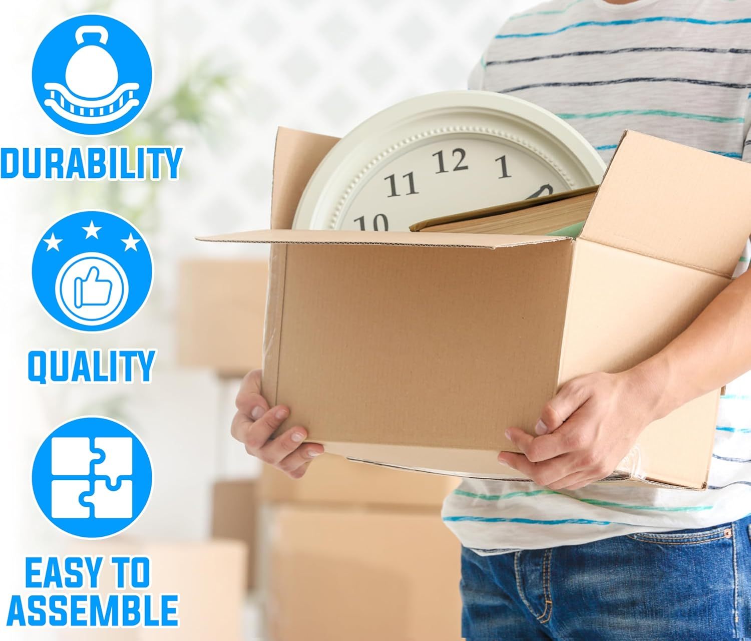 Cardboard Boxe with Parcel Boxes 12x9x9" Brown Single Wall - product gallery image 9