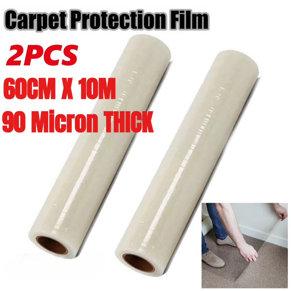 Carpet Protector Film with Self-Adhesive, 60cm, 10m, 60cm*10m- 90 Micron Thick - product gallery image 2