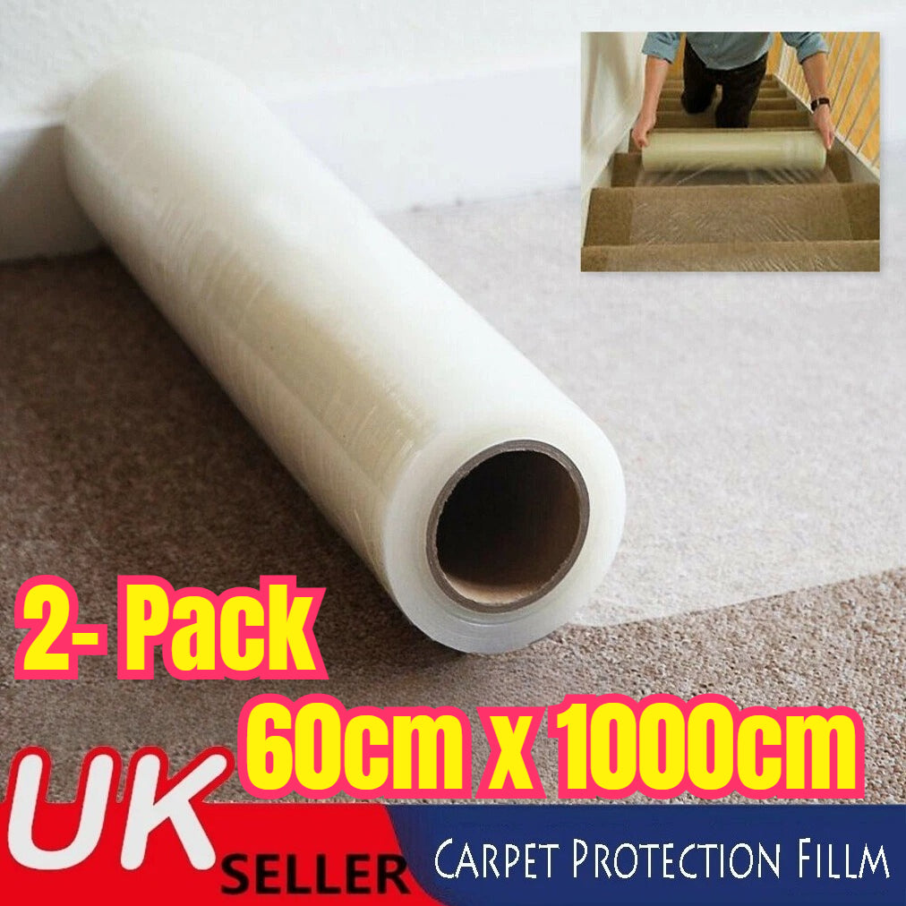 Carpet Protector Film with Self-Adhesive, 60cm, 10m, 60cm*10m- 90 Micron Thick