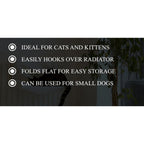 Cat Bed with Machine-Washable, Metal, Cat Radiator Bed - product gallery image 8
