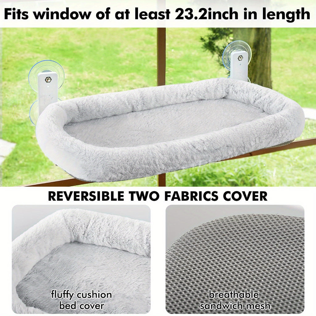 Cat Beds & Window Perche with Space-Saving, Foldable, Machine-Washable - product gallery image 6