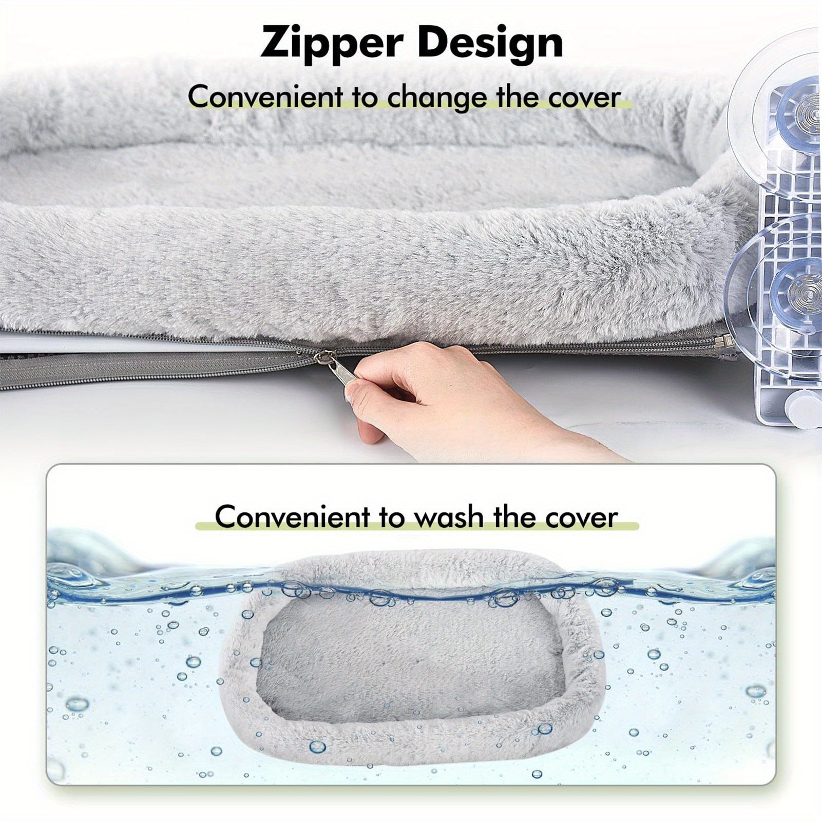 Cat Beds & Window Perche with Space-Saving, Foldable, Machine-Washable - product gallery image 7