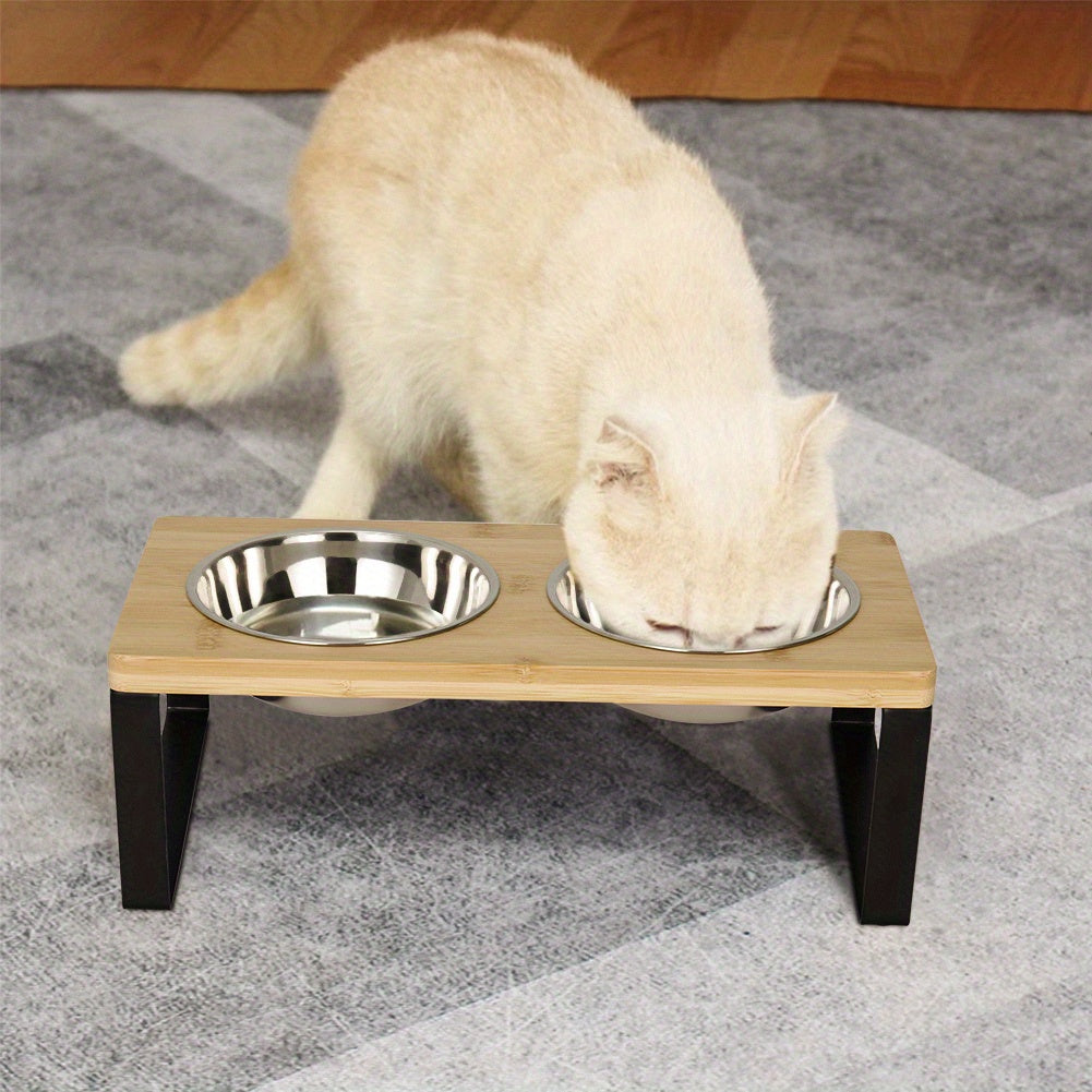 Cat Bowls & Feeding Station with Dishwasher-Safe, Non-Slip - product gallery image 2