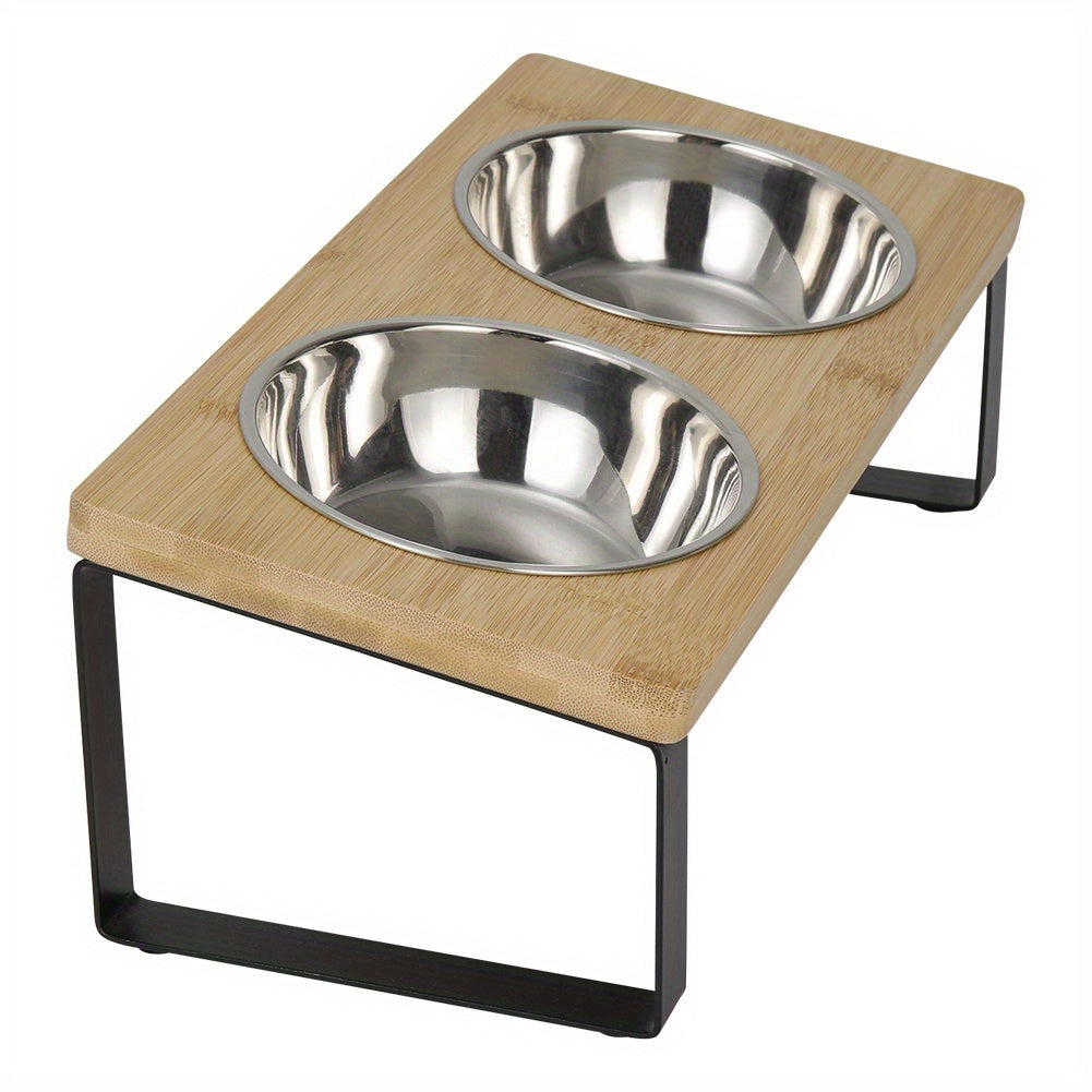 Cat Bowls & Feeding Station with Dishwasher-Safe, Non-Slip