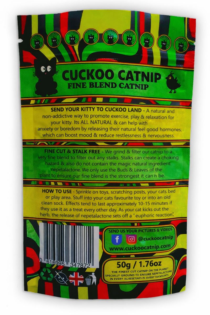 Cat Catnip with Wheels, 50g, Cuckoo Cats Fine Cut Blend Toy - product gallery image 4