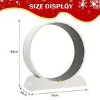 Cat Exercise Wheel with Wheels, 79 Cm, Plastic Carpeted Runway, Easy to Install - product gallery image 4