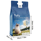Cat Litter with 1 Kg, Tofu Blended Deodorizing Tofu Clumping Low - product gallery image 2