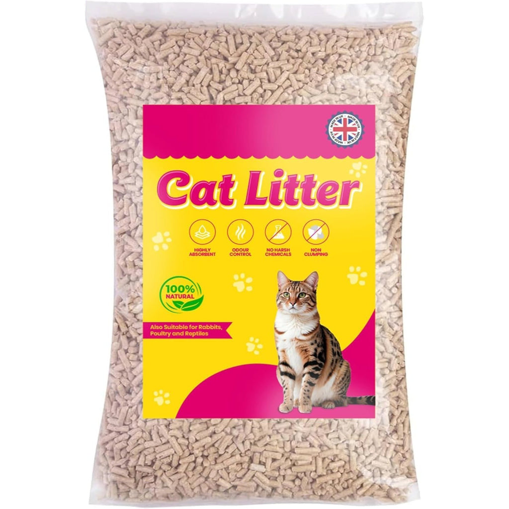 Cat Litter with 15kg, Wood, 30 Litre, Wood Pellets Ultra-Absorbent Softwood Pellets - product gallery image 3
