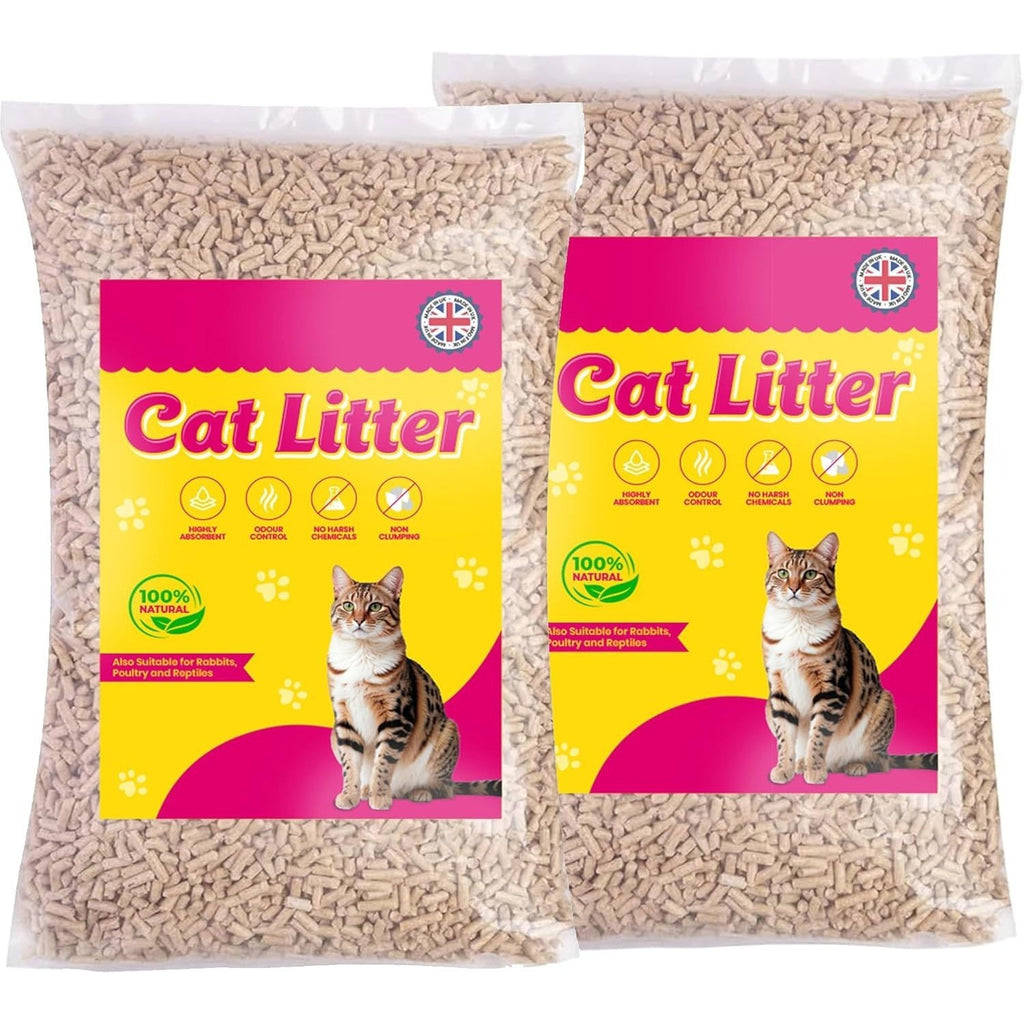 Cat Litter with 15kg, Wood, 30 Litre, Wood Pellets Ultra-Absorbent Softwood Pellets - product gallery image 4