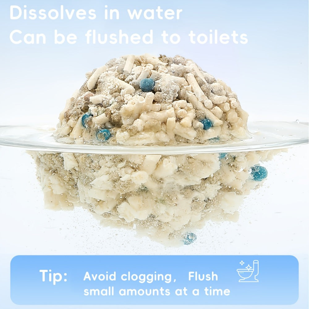 Cat Litter with 2.3kg, Plastic, Cassava Tofu 2.3kg Clumping, Low Dust - product gallery image 6