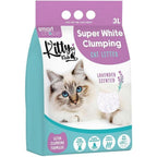 Cat Litter with 3L, Clumping Lavender Scented White Granules - product gallery image 2