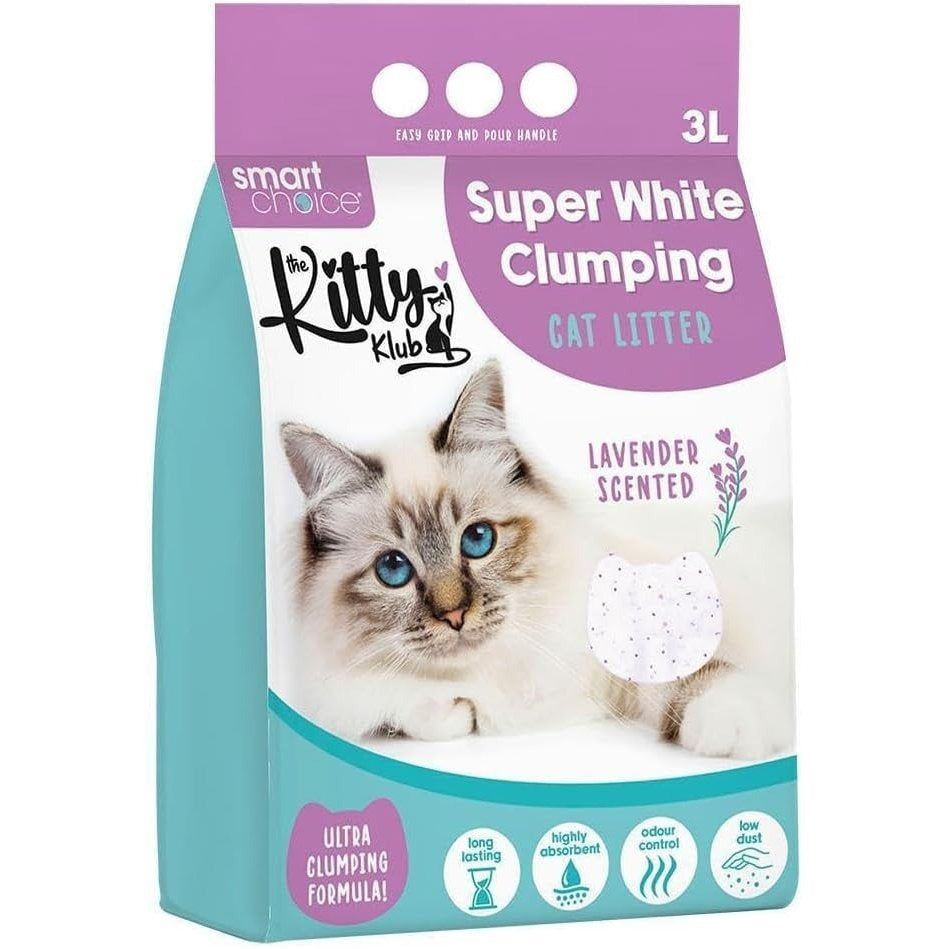 Cat Litter with 3L, Clumping Lavender Scented White Granules - product gallery image 2