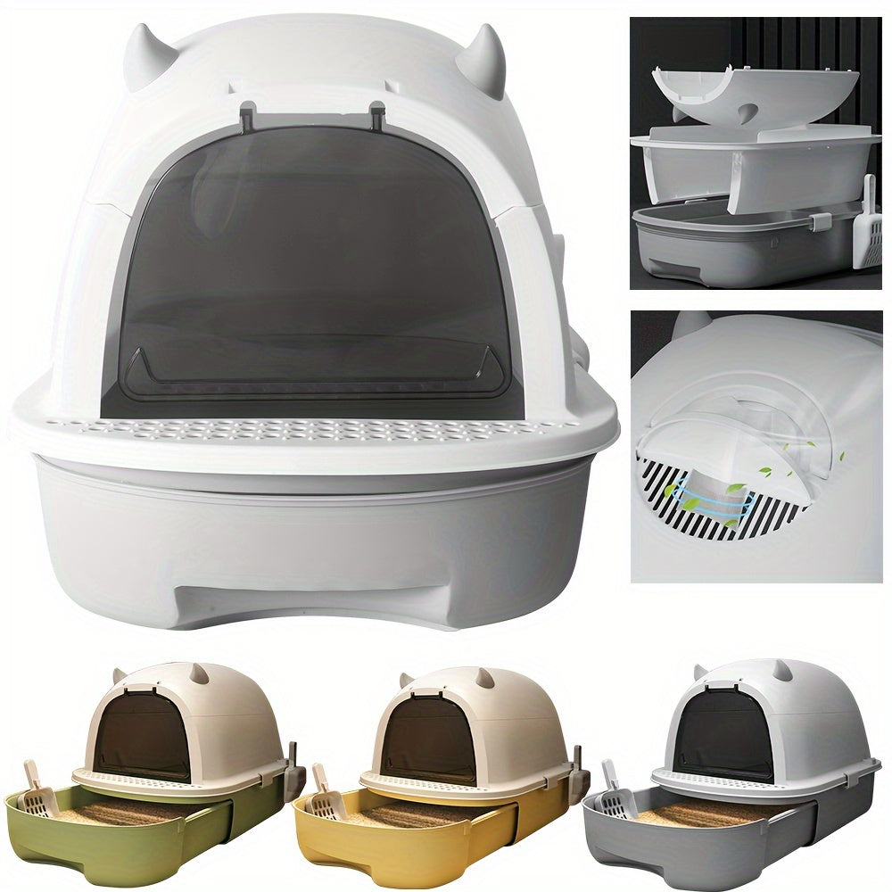 Cat Litter with Foldable, Plastic, 1pc Large Box, Foldable Storage, Drawer