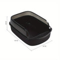 Cat Litter with Foldable, Plastic, Large High-Sided Tray Scoop Extra Deep - Black-50*34*18cm option