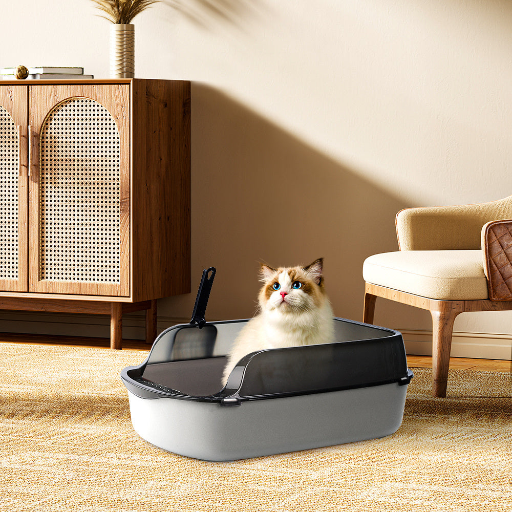 Cat Litter with Foldable, Plastic, Large High-Sided Tray Scoop Extra Deep - product gallery image 8