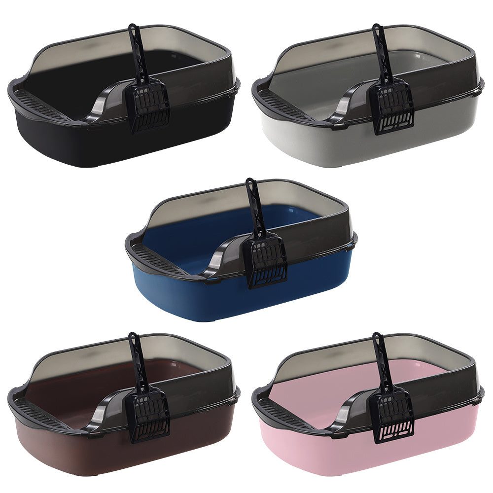 Cat Litter with Foldable, Plastic, Large High-Sided Tray Scoop Extra Deep