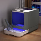 Cat Litter with Pull-Out, 5cm, Plastic, Enclosed Box UV Sterilisation Deodoriser Large - product gallery image 12