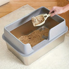 Cat Litter with Stainless Steel, XL Stainless Steel Tray 50x35x25cm - product gallery image 2