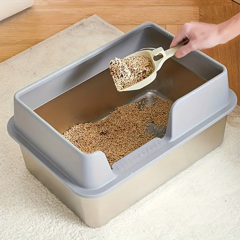 Cat Litter with Stainless Steel, XL Stainless Steel Tray 50x35x25cm - product gallery image 2