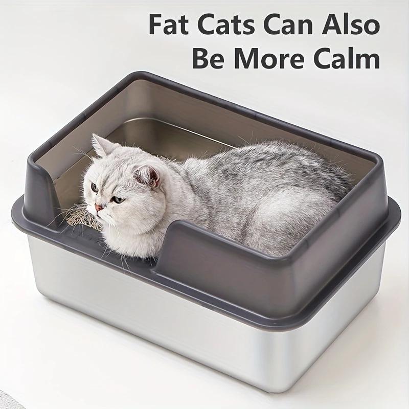 Cat Litter with Stainless Steel, XL Stainless Steel Tray 50x35x25cm - product gallery image 3