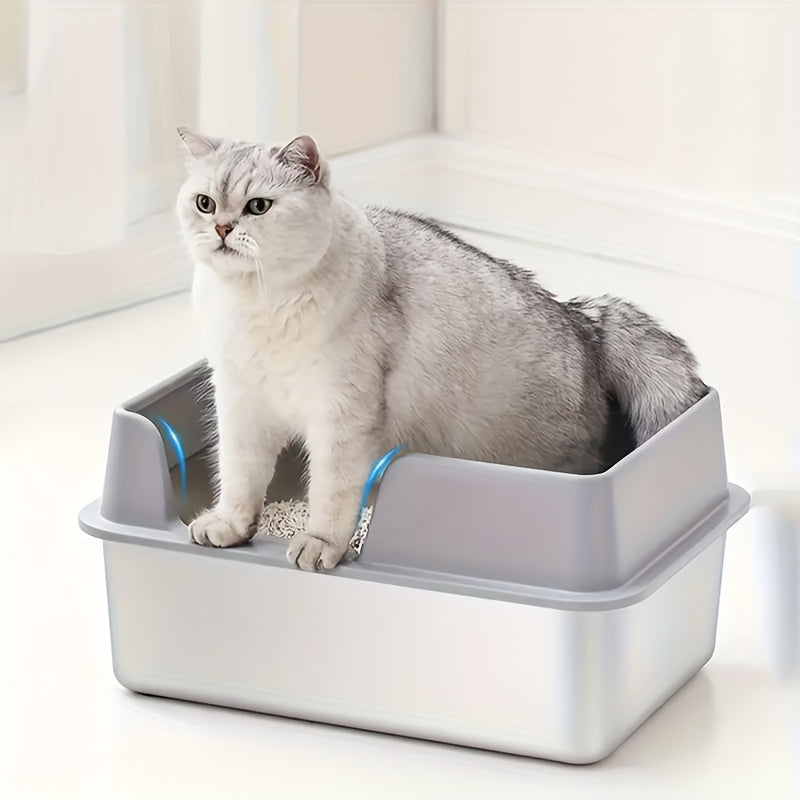 Cat Litter with Stainless Steel, XL Stainless Steel Tray 50x35x25cm - product gallery image 6