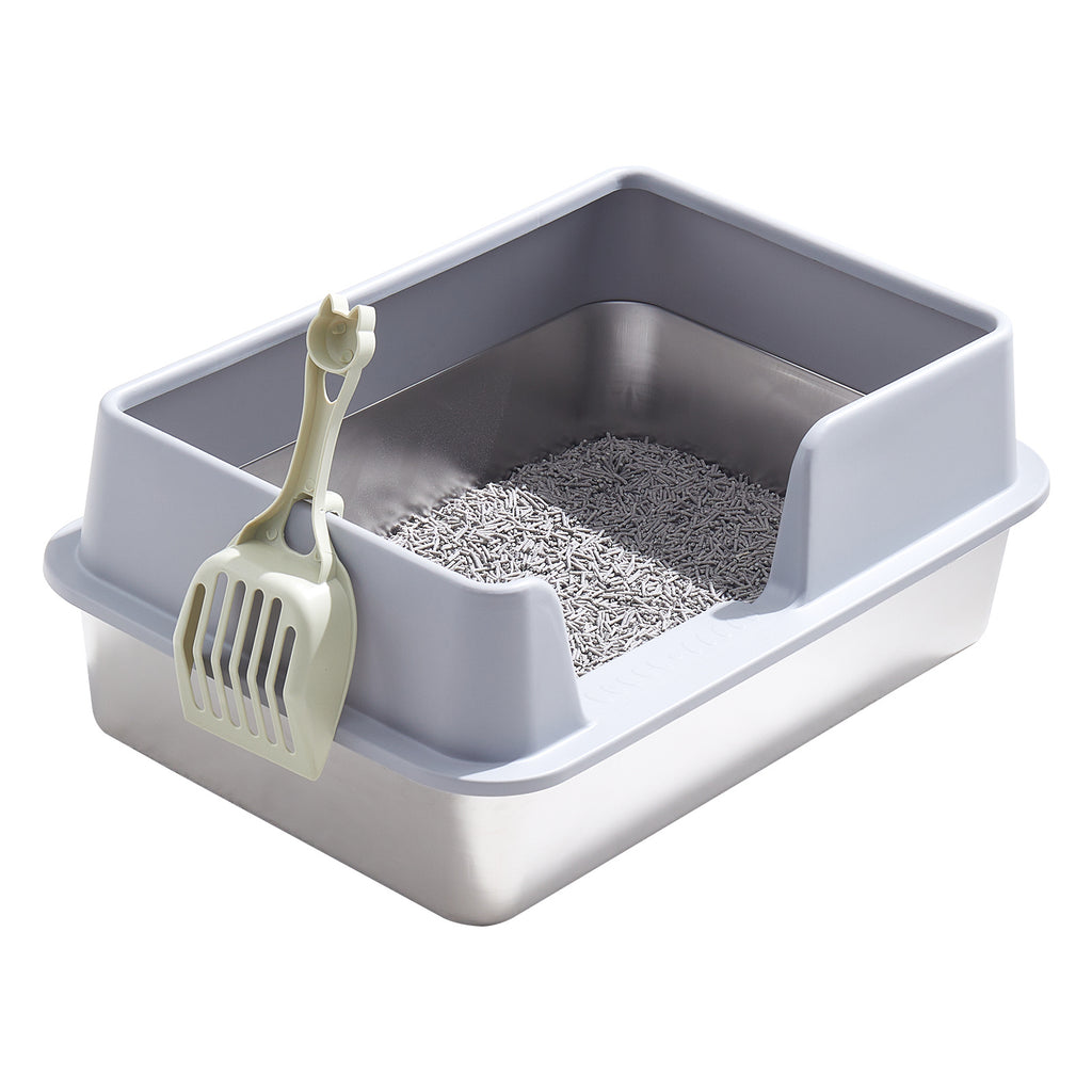 Cat Litter with Stainless Steel, XL Stainless Steel Tray 50x35x25cm - product gallery image 7