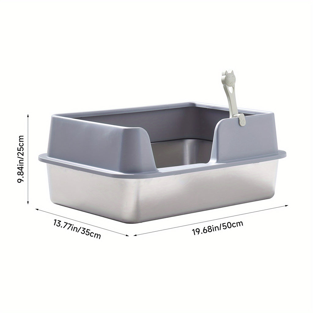 Cat Litter with Stainless Steel, XL Stainless Steel Tray 50x35x25cm - product gallery image 8