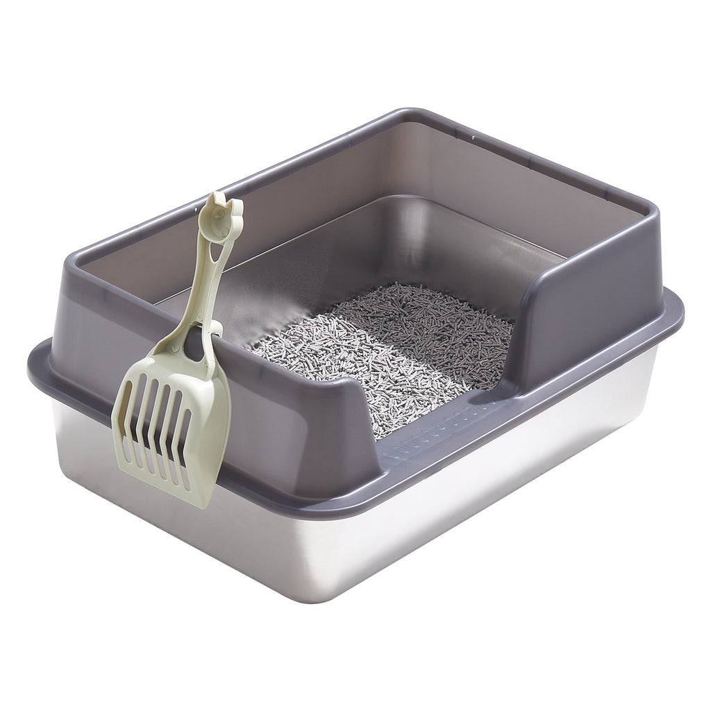 Cat Litter with Stainless Steel, XL Stainless Steel Tray 50x35x25cm - product gallery image 9