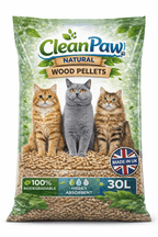 Cat Litter with Wood, 1pk, CleanPaw Wood Pellet UK-Made Natural Bedding - product gallery image 4