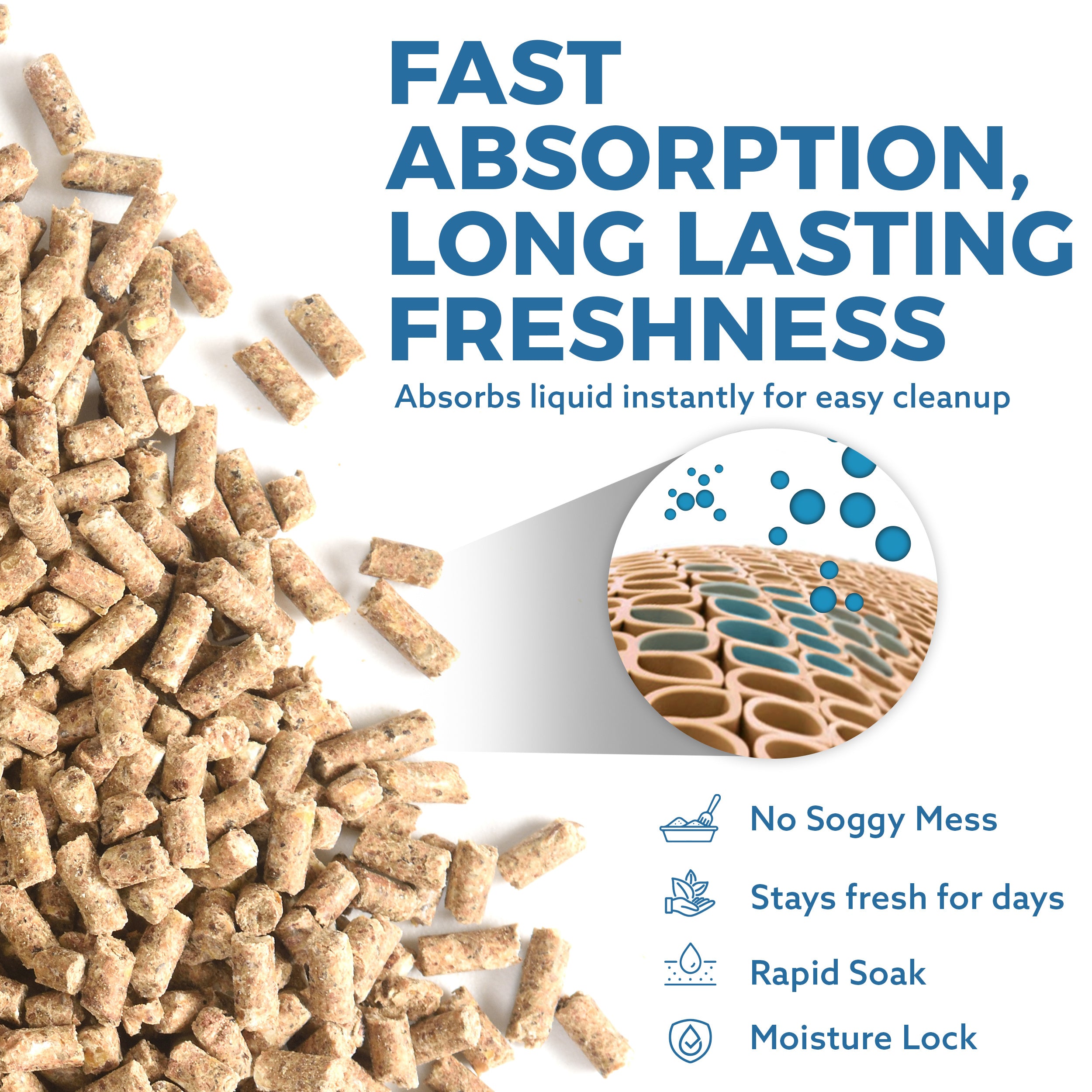 Cat Litter with Wood, 30L, Scandinavian Timber Wood Pellet Virgin Wood - product gallery image 2